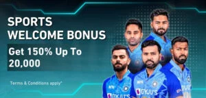 Get 150% bonus up to ₹20,000 on Rupiibet